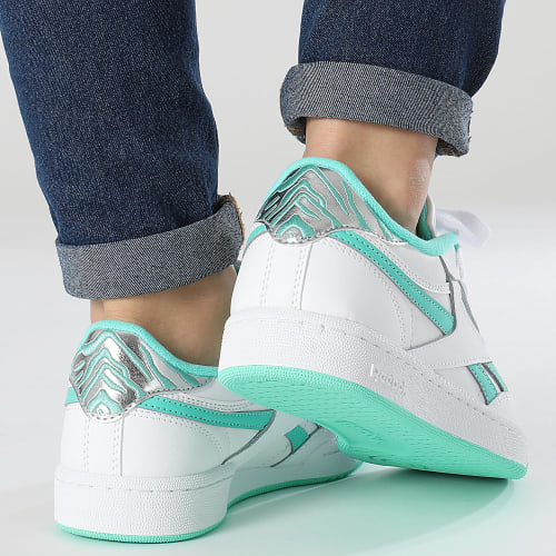 Baskets Femme Club C Revenge 100070173 Footwear White Cyber Mint Silver