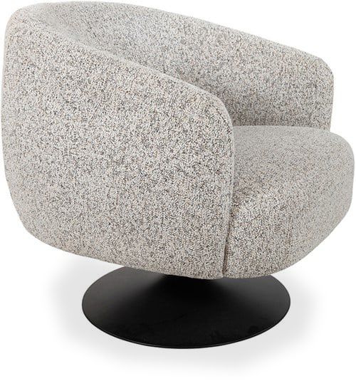Draaifauteuil Ecru Louis B78 x D83 x H75 cm