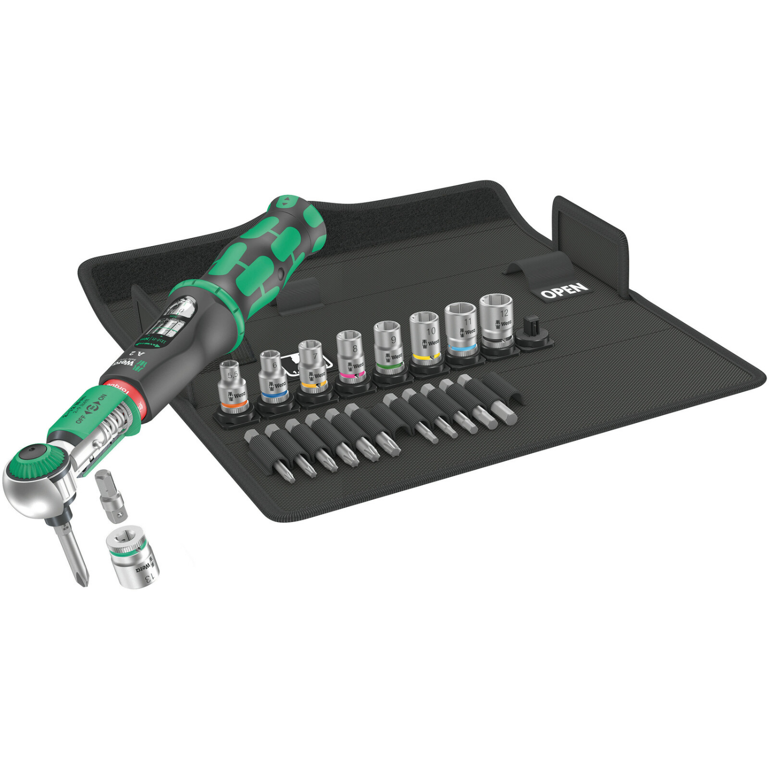 Wera 05075832001 Safe-Torque A 2 Momentsleutelset 2 met omschakelbare ratel - 2-12 Nm - 1/4
