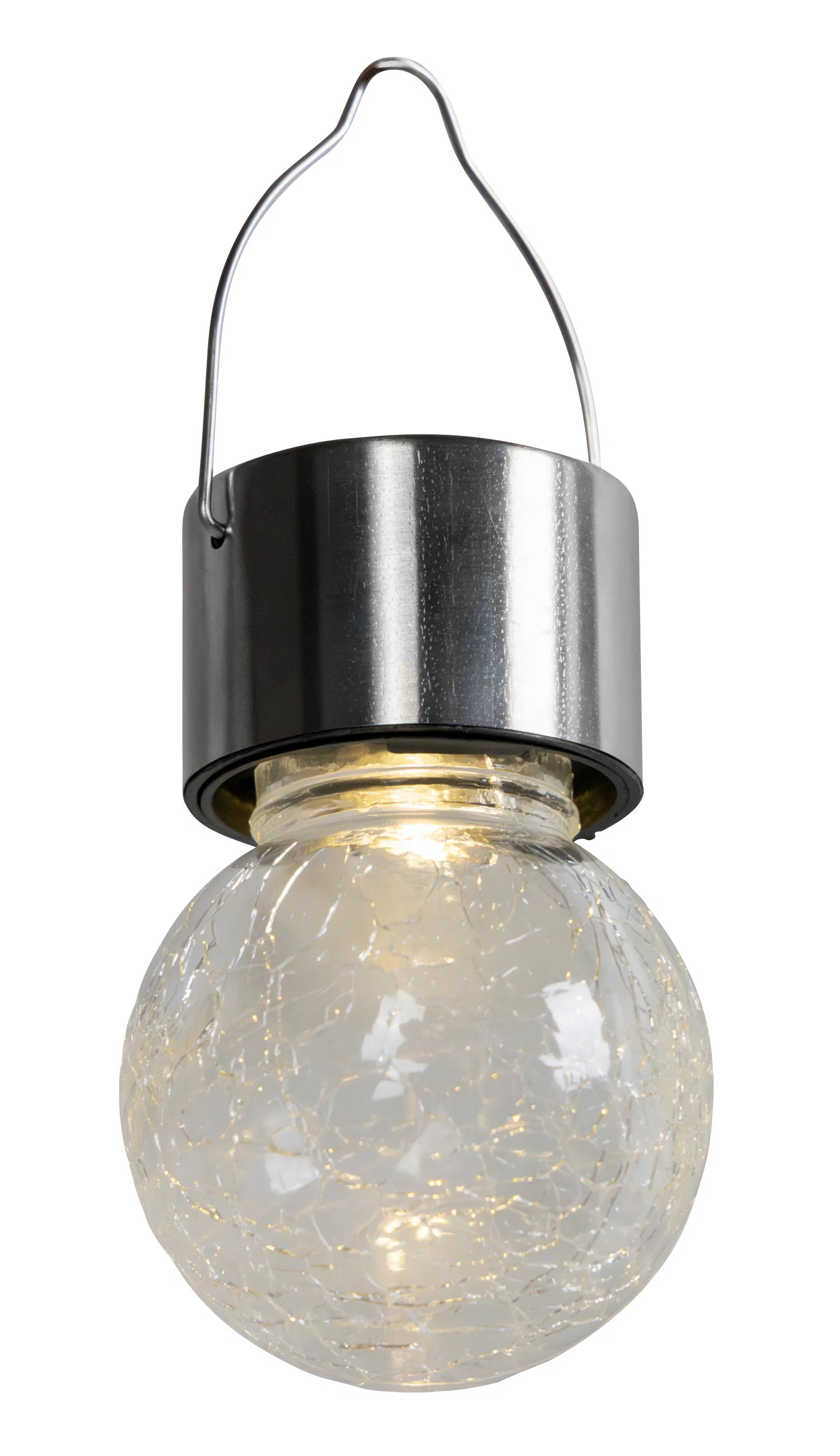 Krakkelert Glasskule Solar Ø6 cm