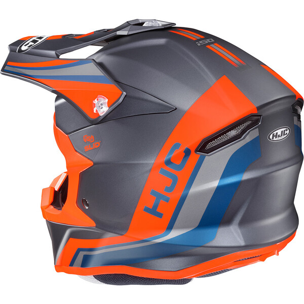 HJC - Casque I50 Flux mc6sf / Gris / Orange / Bleu