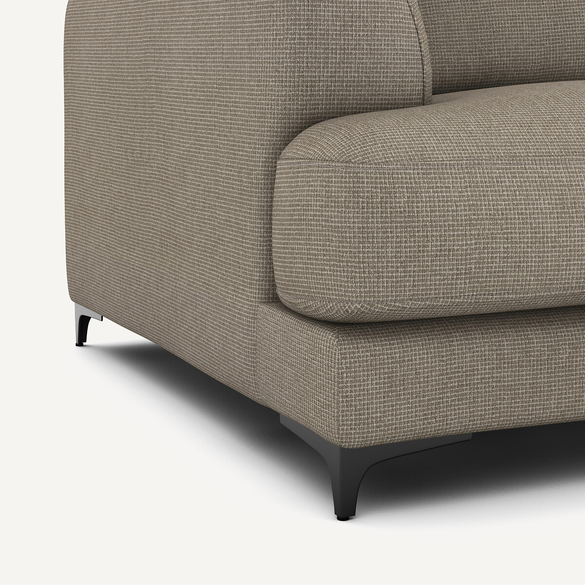 AM.PM<br>Sofá-cama de 3 lugares com textura em linho viscose, Marsile