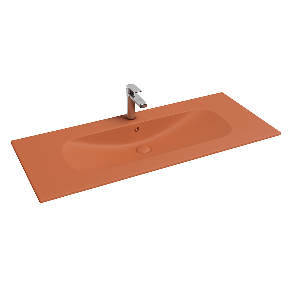 Isvea Infinity wastafel 120x50cm terracotta