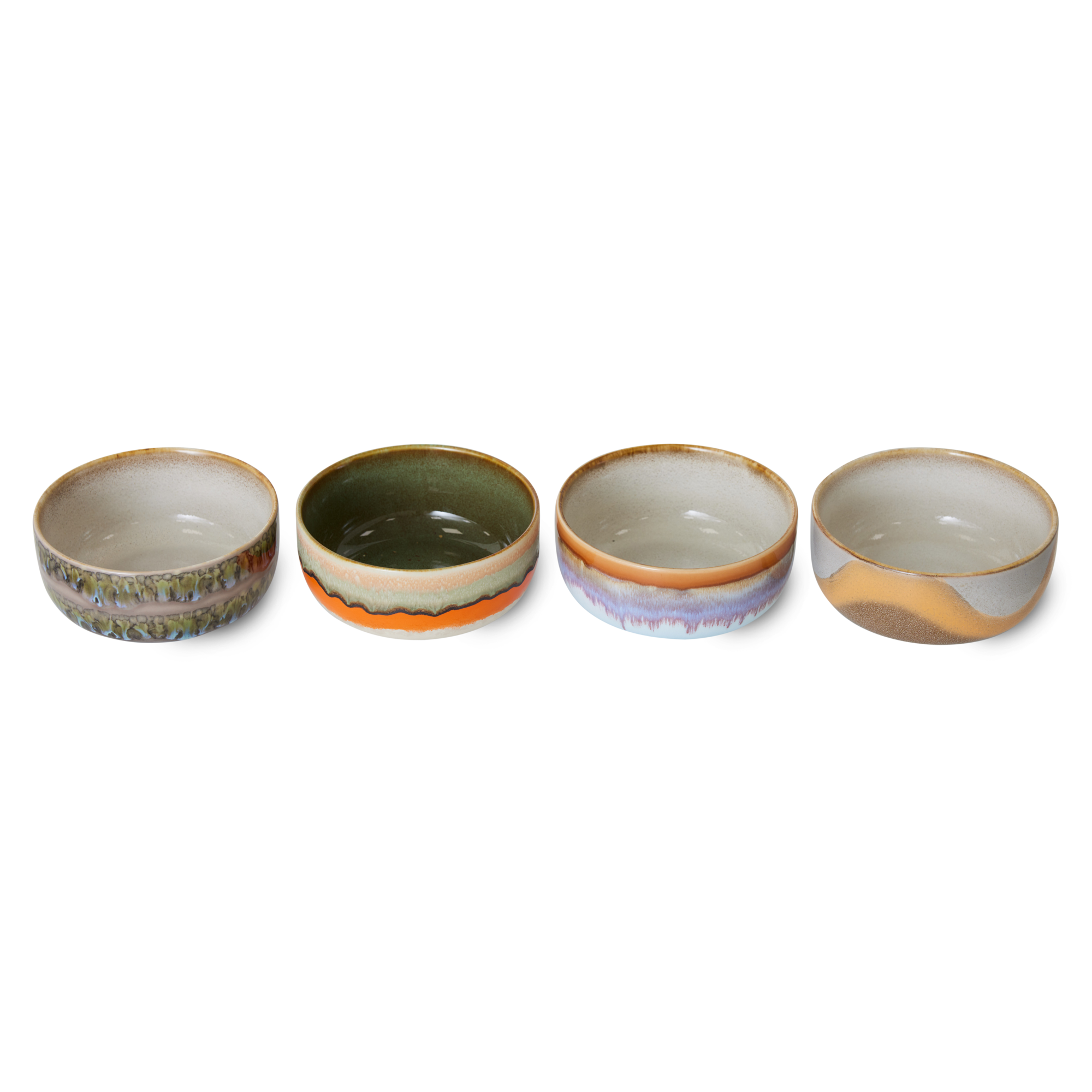 Servies 70's Ceramics dessert schaal Reef - set van 4