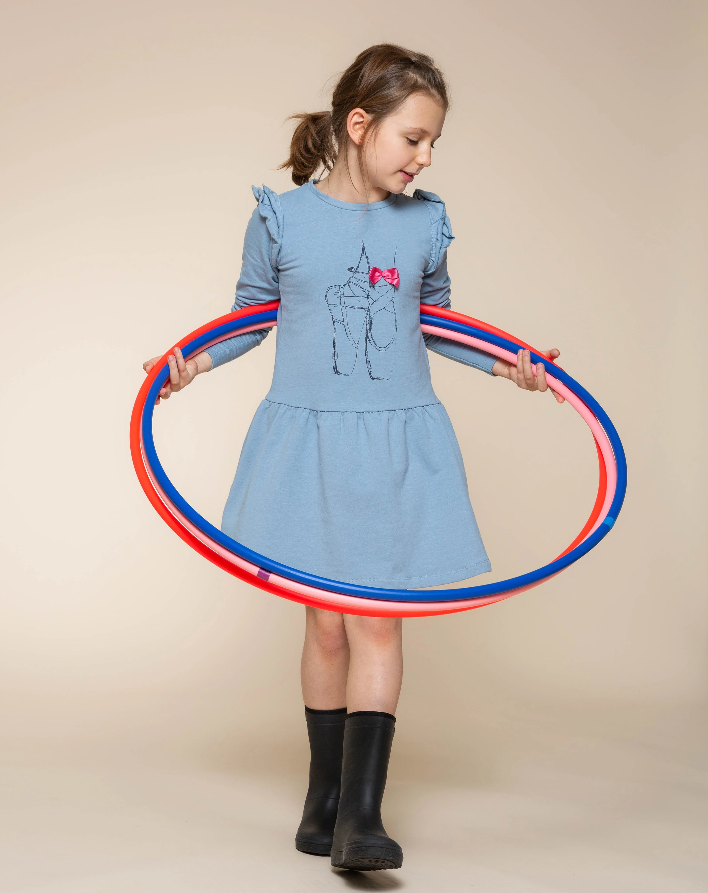 Sweatkleid BALLERINA in mittelblau
