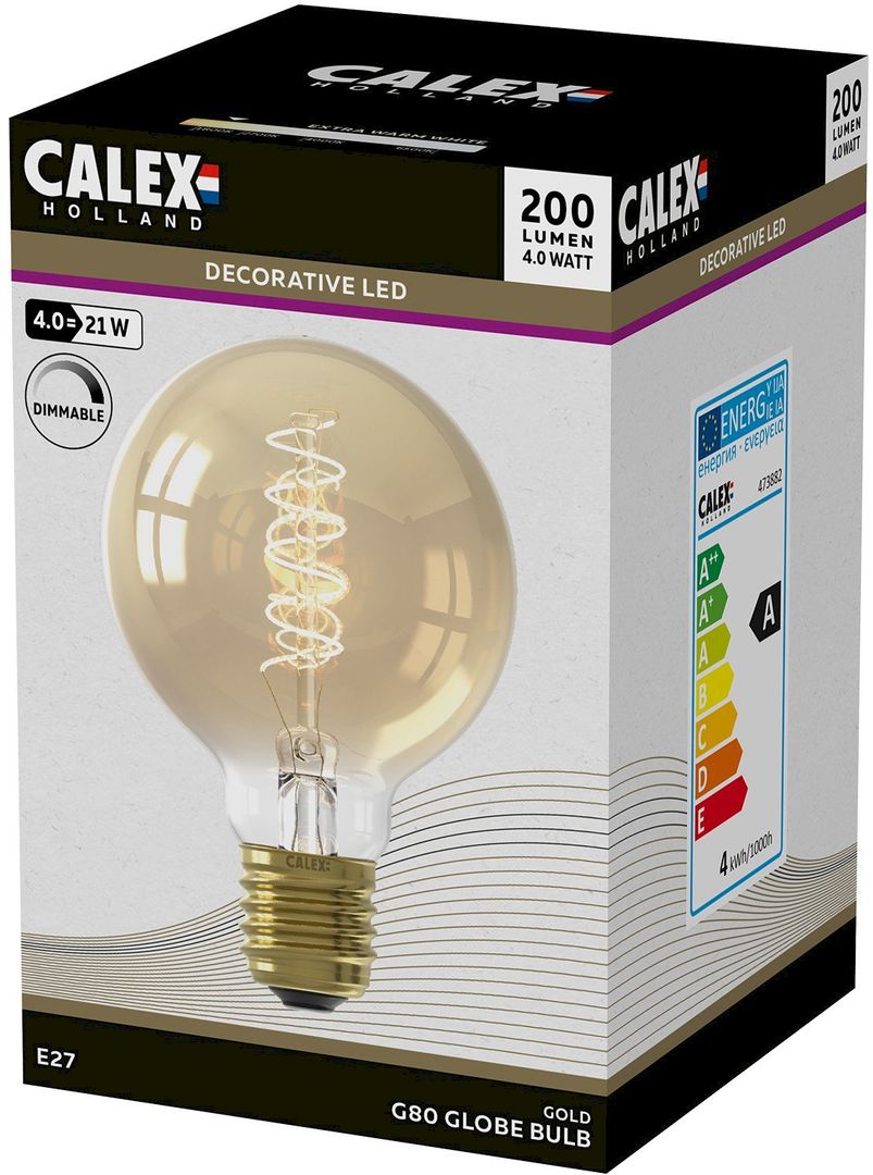 Calex   LED Filament Globe Lichtbron