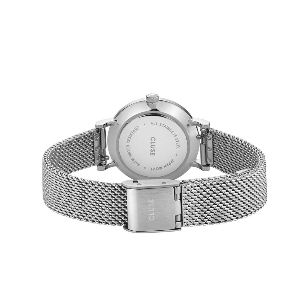 Montre Cluse Boho Chic Petite Acier Blanc