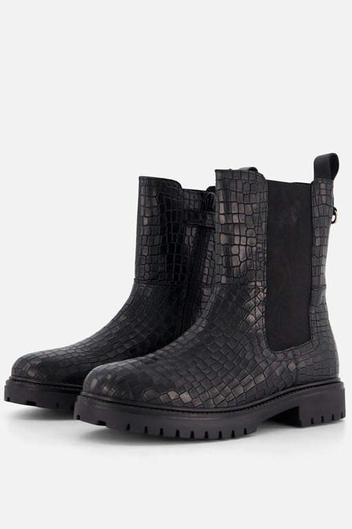 Muyters Chelsea boots zwart Leer