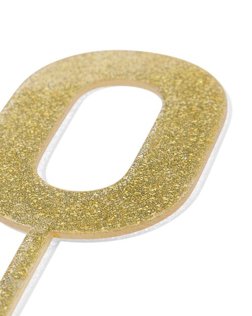 Décoration de gâteau réutilisable chiffre 0