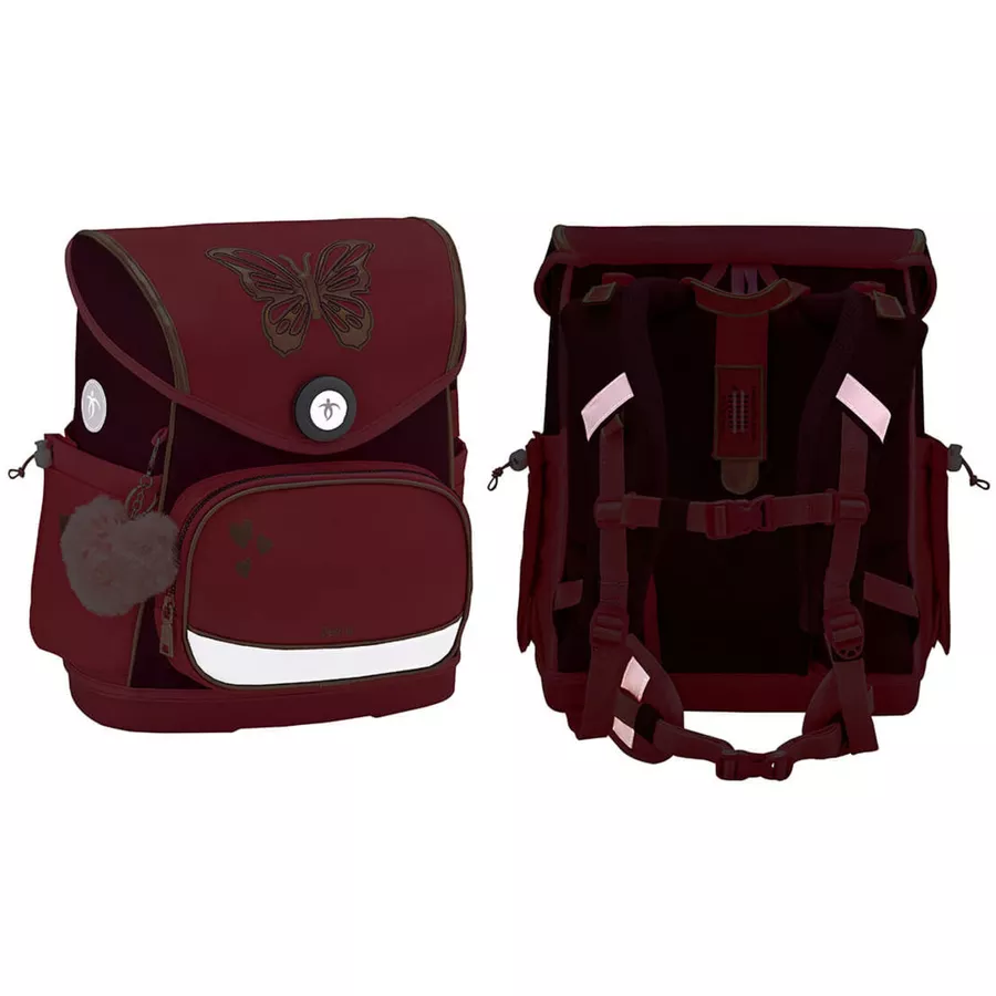 Belmil Schulranzen Premium Compact Plus Schulranzen Coral