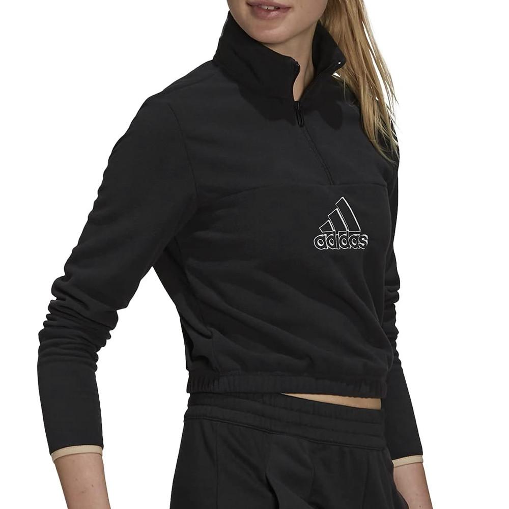 Adidas Sweat Noir Femme Adidas W Q4 Bluv Hz
