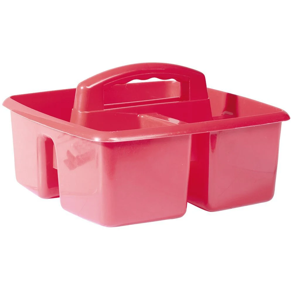 Panier de rangement en plastique 3 compartiments 23x23xH9 cm