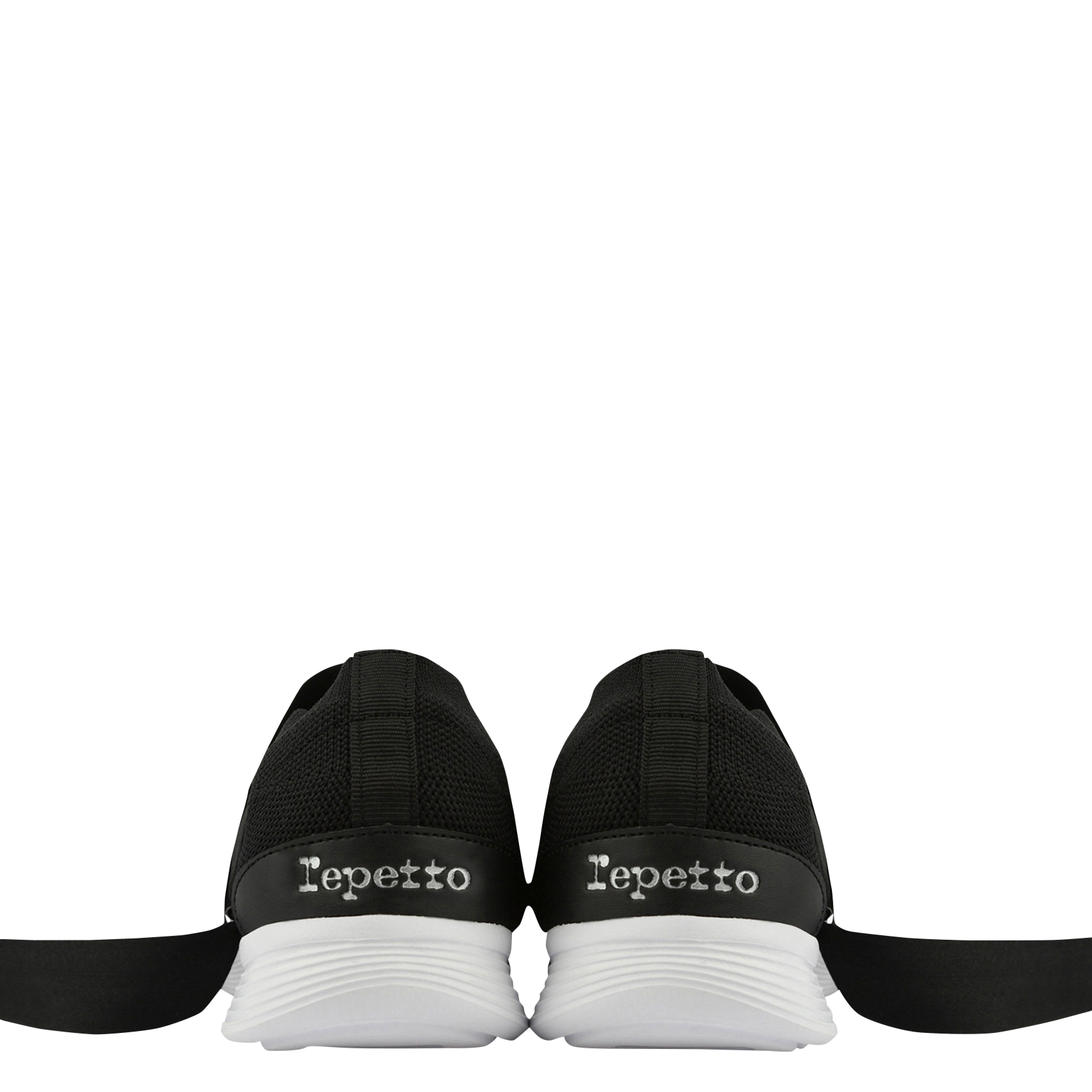 SOPHIA - Baskets ballerines en maille stretch | Noir