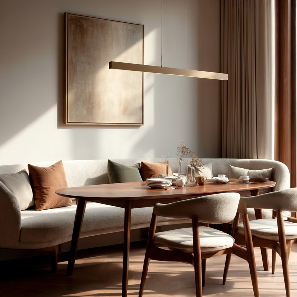 Moderne verstelbare hanglamp donker brons incl. LED dimbaar - Lamba