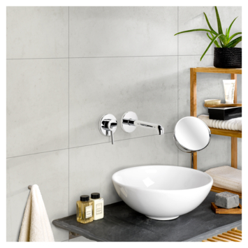 Dumawall  wandtegel kunststof Light cement 1,95m² 37,5x65cm 8 stuks