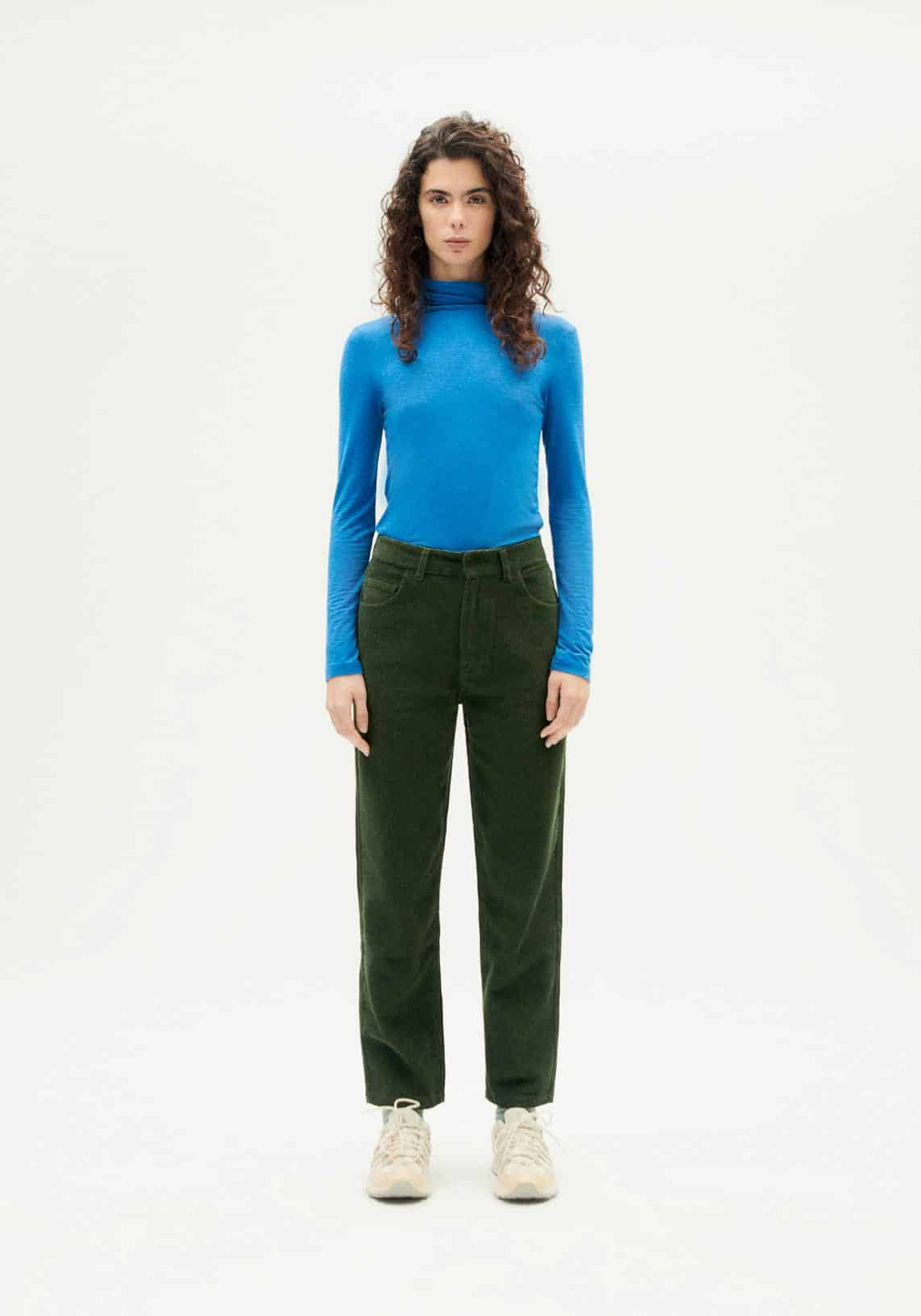 Thinking Mu Cord-Hose Nele Bottle Green