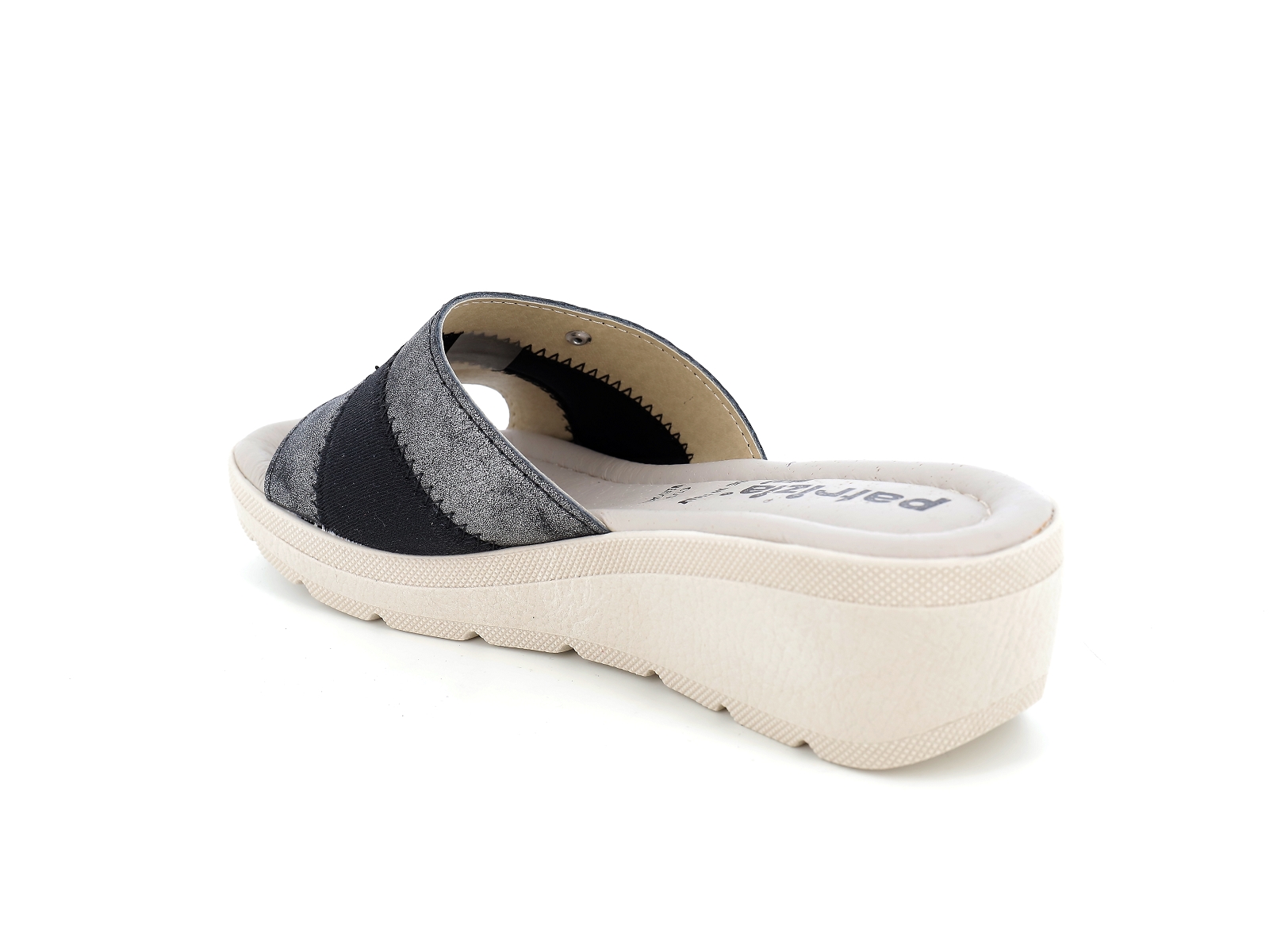 P brand-411 / P / NU Synthétique Noir Satin