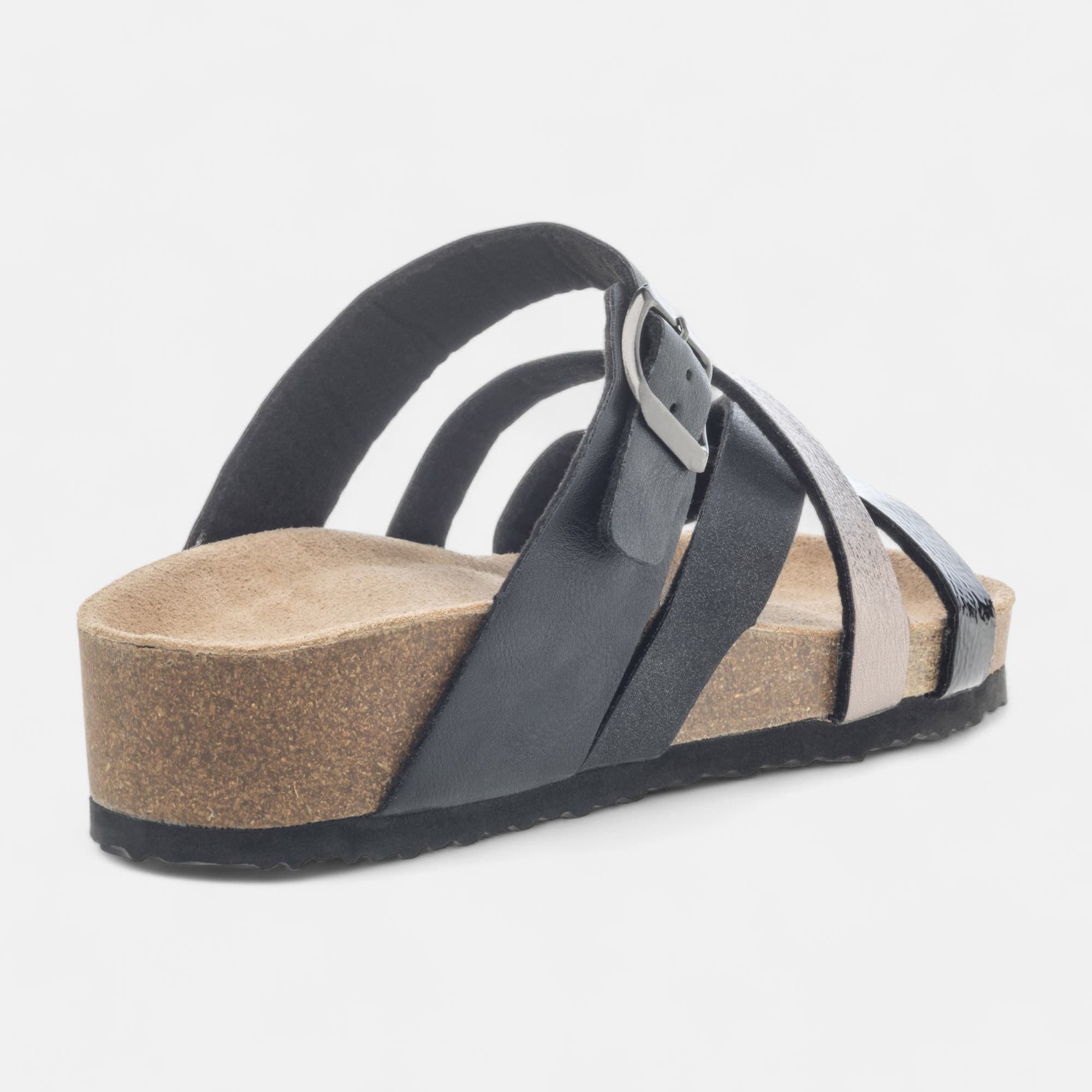 Mules semelle liège Femme noir