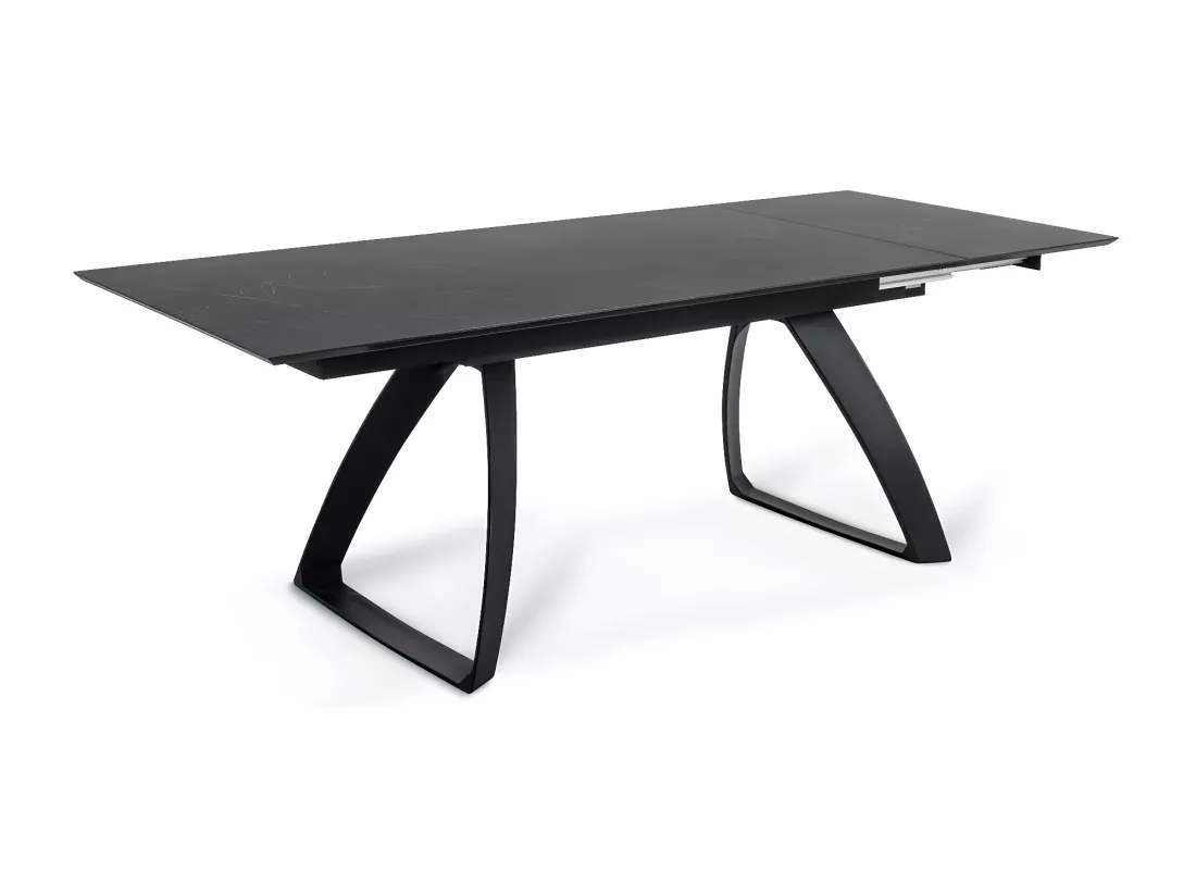 Barret Table Extensible (170/270 x 90 cm) en HPL sur MDF Noir