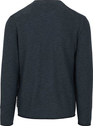 Marc O'Polo Pullover Crewneck Cotton/Linen Dark Blue 522504160046-870 kopen