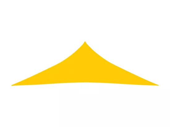 Voile d'ombrage 160 g/m² Jaune 3x4x5 m PEHD