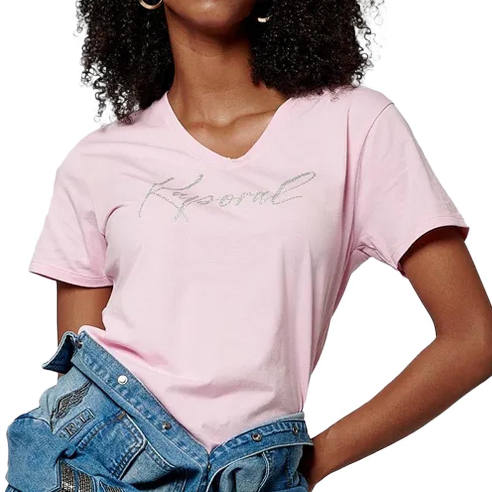 Kaporal T-shirt Rose Femme Kaporal SIGNE