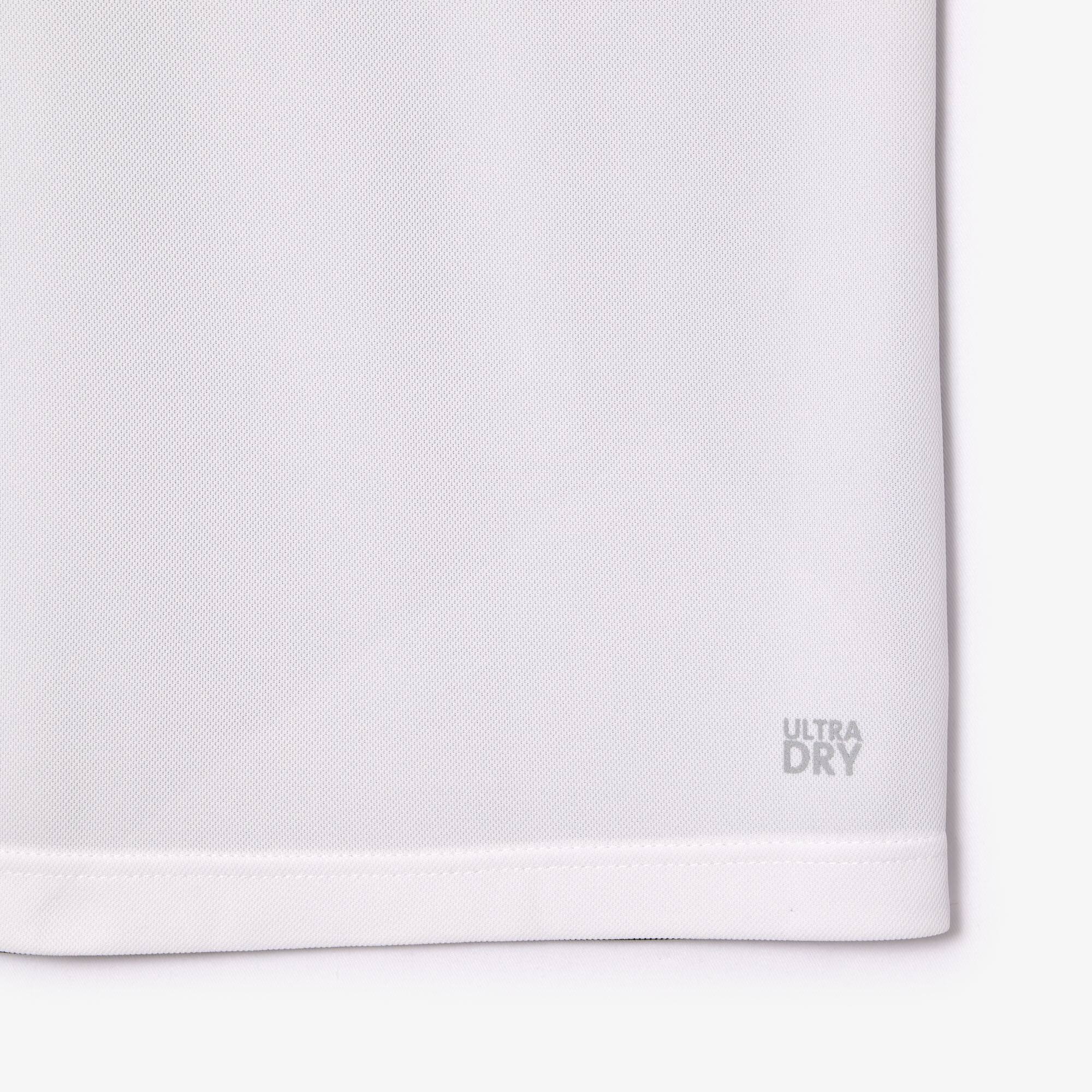 Ultra-Dry Tennis T-Shirt aus Piqué mit Logostreifen T-Shirts - Grün - Lacoste - Herren