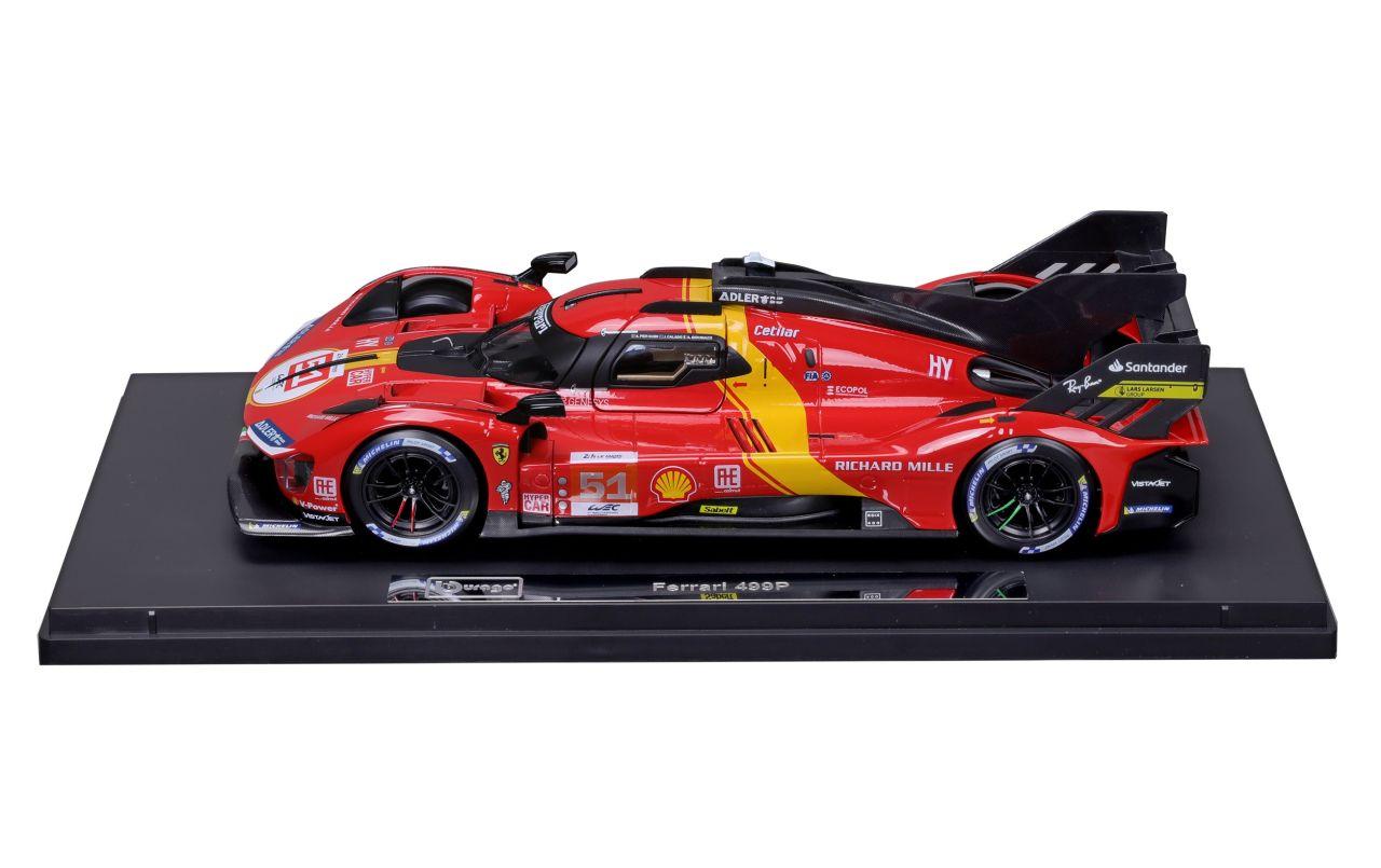 Ferrari Signature 499P LeMans Champ. 2023 Rot 1:18Sammlermodell im Massstab 1:18