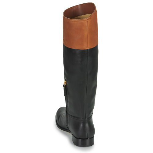 Lauren Ralph Lauren - JUSTINE-BOOTS-TALL BOOT Negro / Cognac