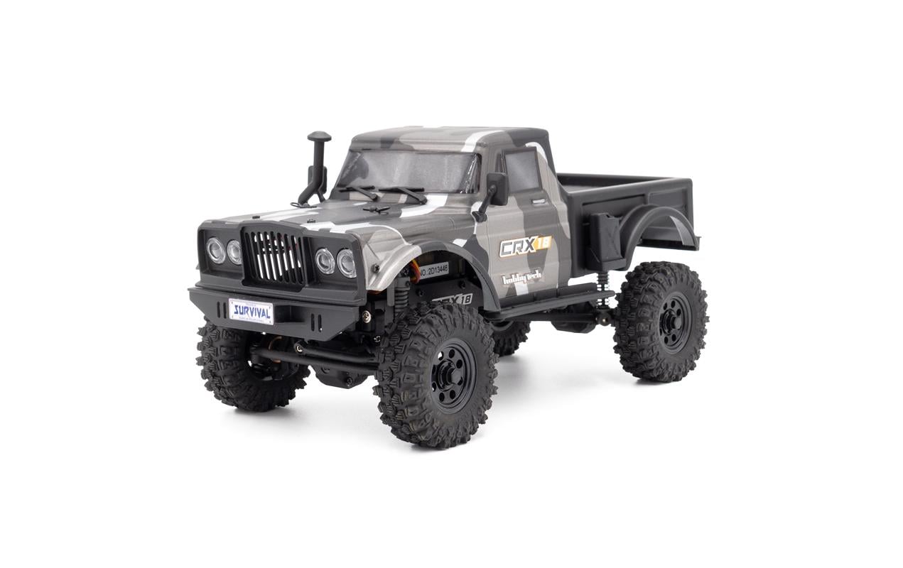 Scale Crawler CRX18 Pick-up 4WD Grau, RTR, 1:18<br>Kleiner Rock Crawler im RTR Set