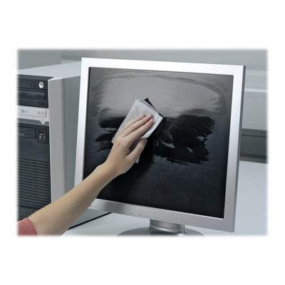Durable Screenclean DUO - boite de 20 pochettes nettoyantes (10 sèches + 10 humides) pour écran