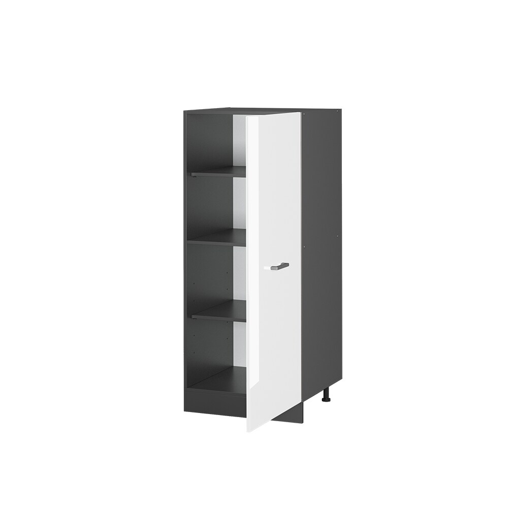 Vicco Backofenumbauschrank Küchenschrank Küchenzeile R-Line 60 cm Anthrazit Weiß große Tür