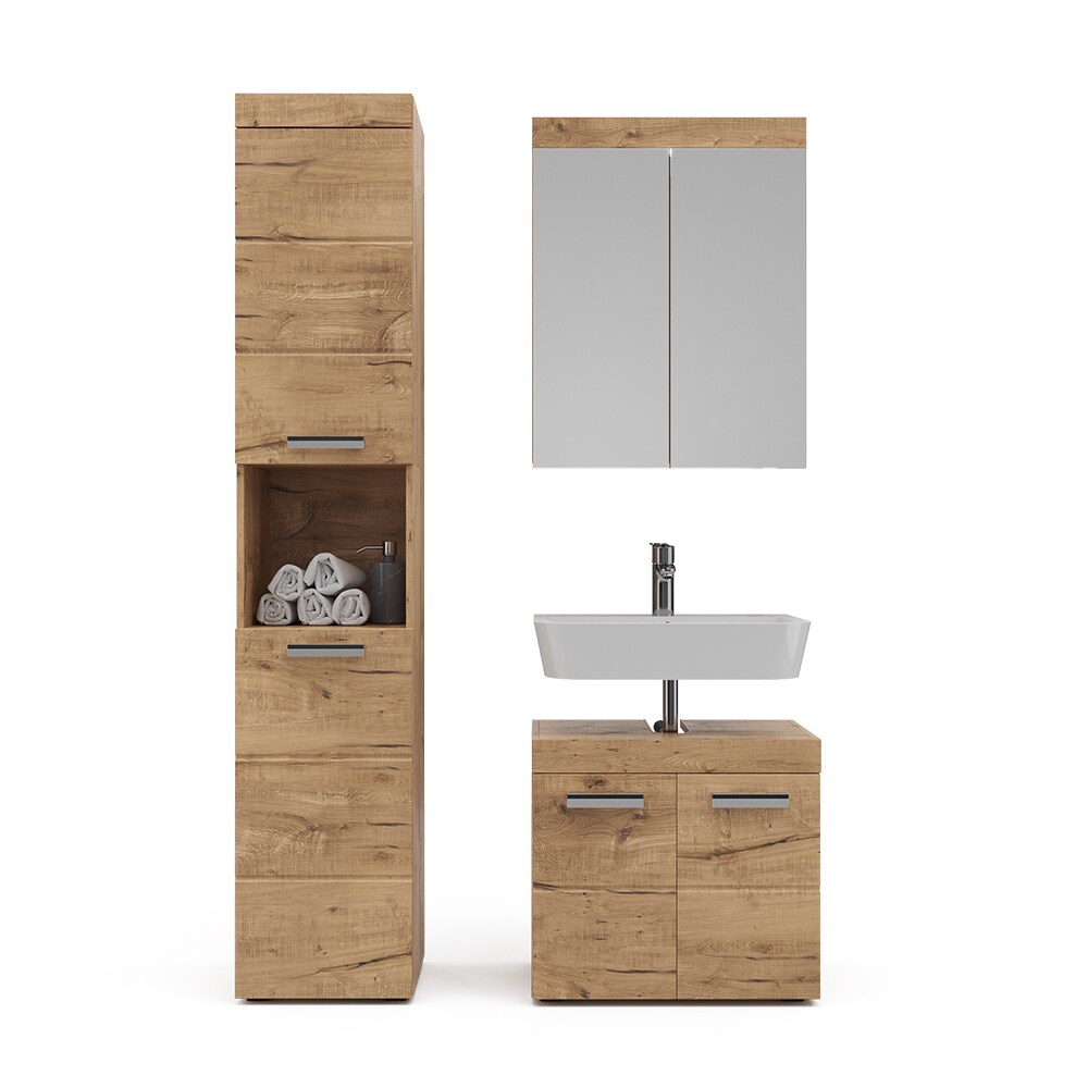 Vicco Badmöbel Set Badezimmermöbel Luna Spiegelschrank Unterschrank Hochschrank
