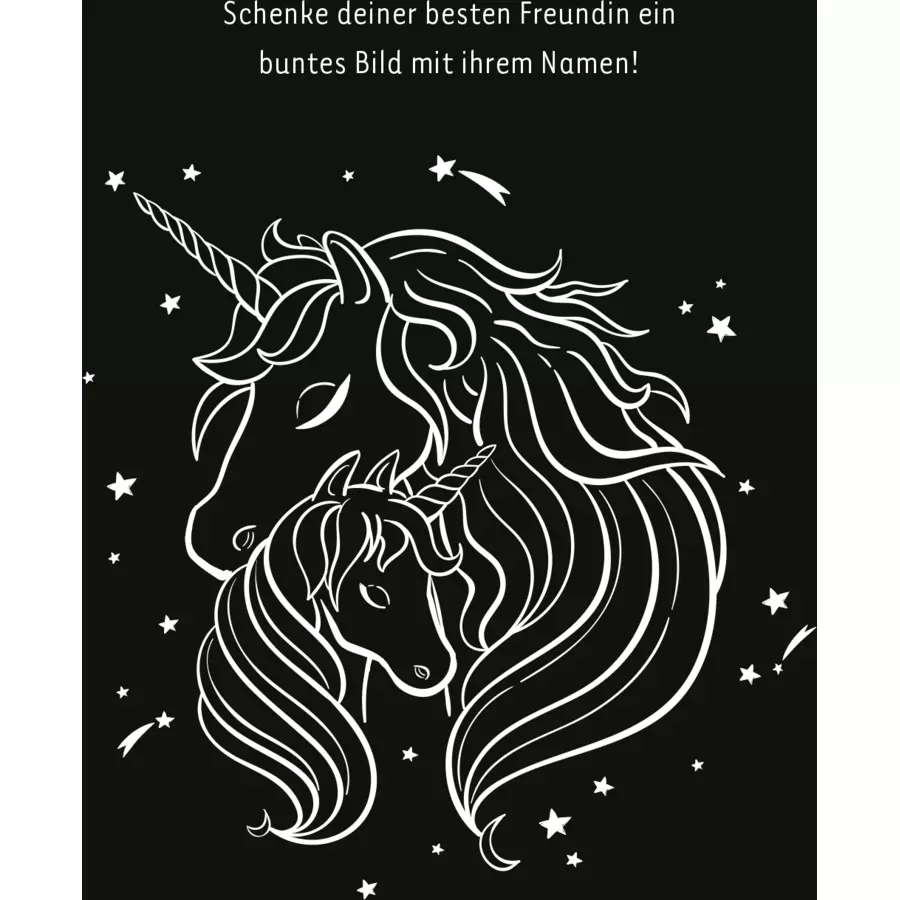 arsEdition Mein leuchtendes Einhorn-Kritzkratz-Buch