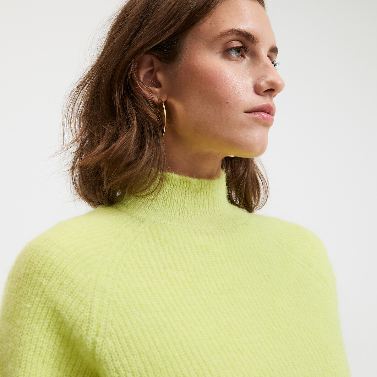 COLEÇÕES LA REDOUTE<br>Suéter ARISTIDE Signature com gola alta em alpaca mista