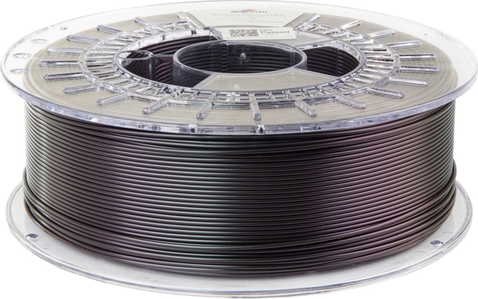 Spectrum  PETG Premium Wizard Charcoal, 1,75 mm / 1000 g    Vielfältiges Filament mit hoher Transparenz & Temperaturbeständigkeit
