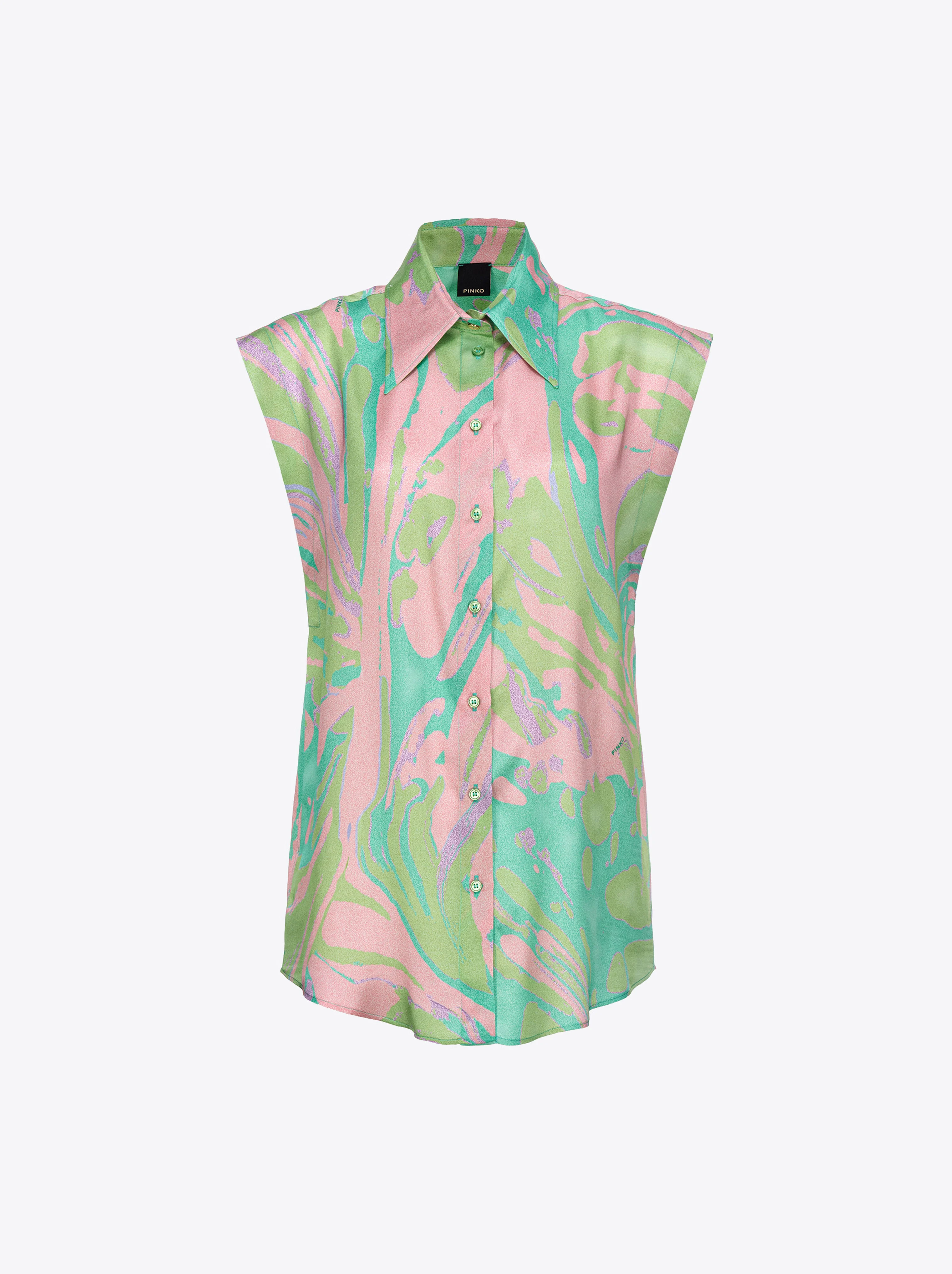 Chemise à mancherons et imprimé splash | Multicolore