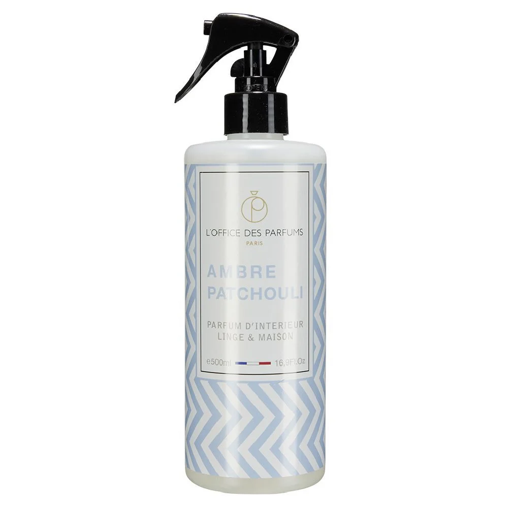 Parfum d'intérieur linge et maison senteur Ambre Patchouli 500 ml