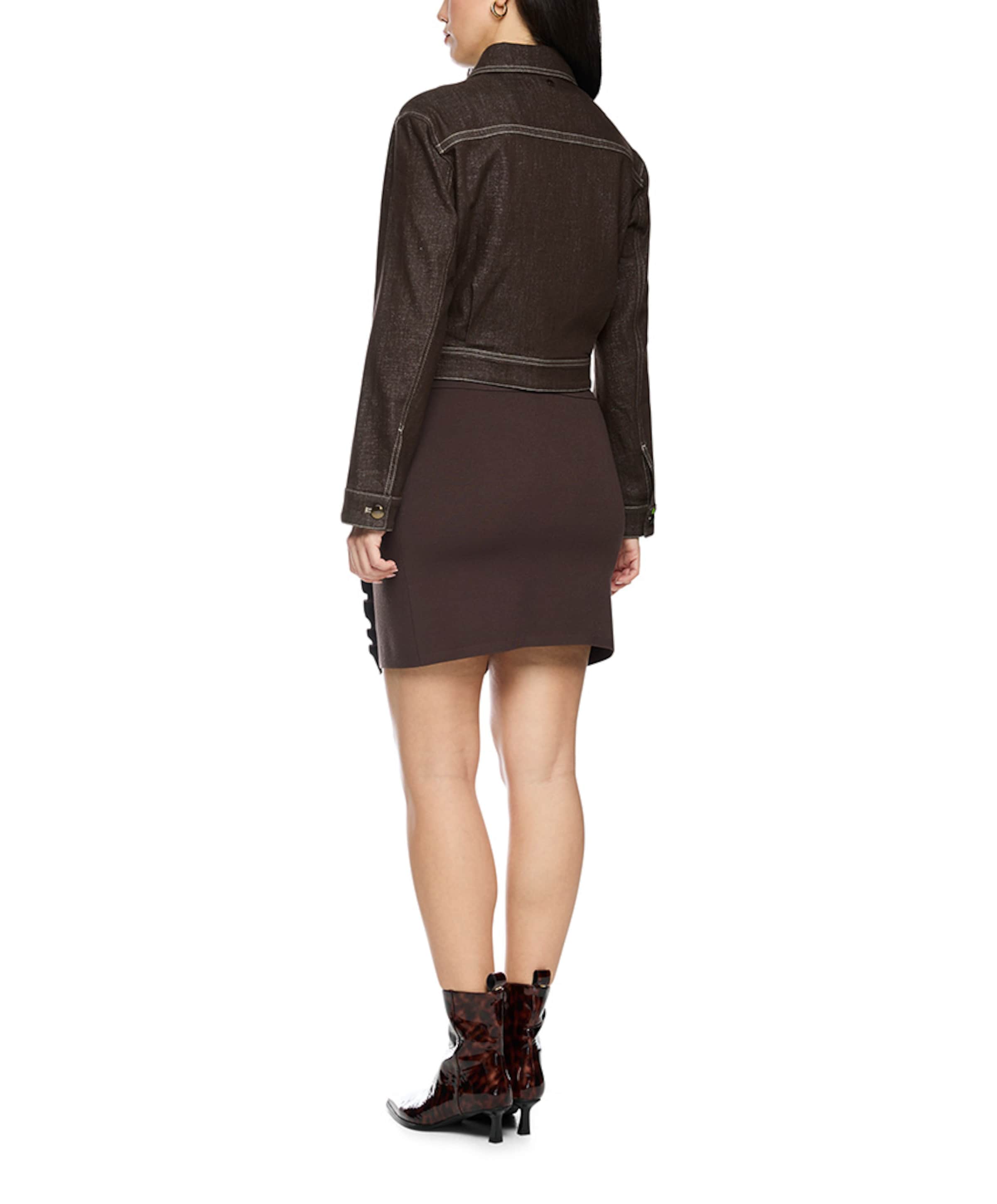 Marc Cain Dames spijkerjas  bruin
