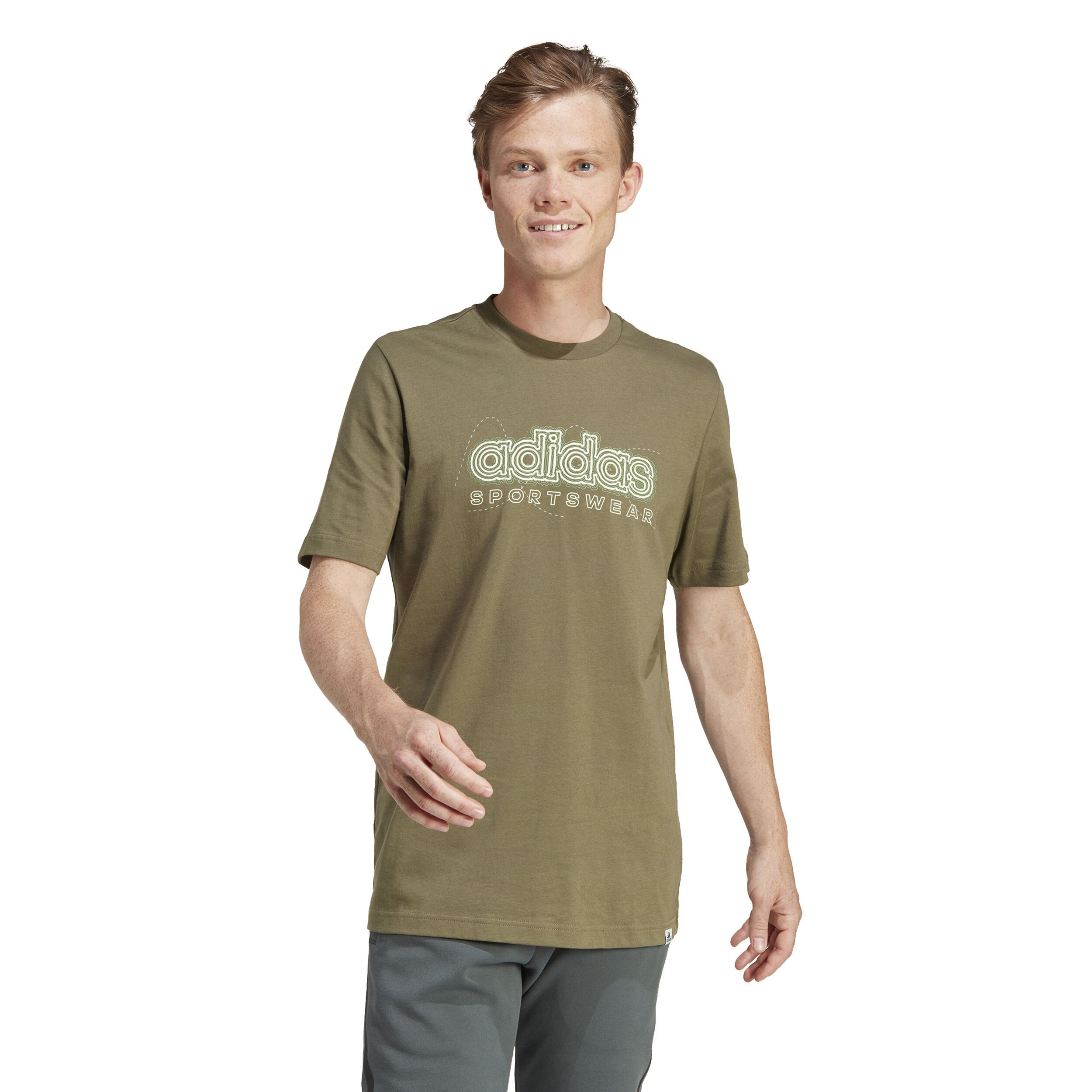 adidas Growth SPW T-shirt Hommes - Vert Olive