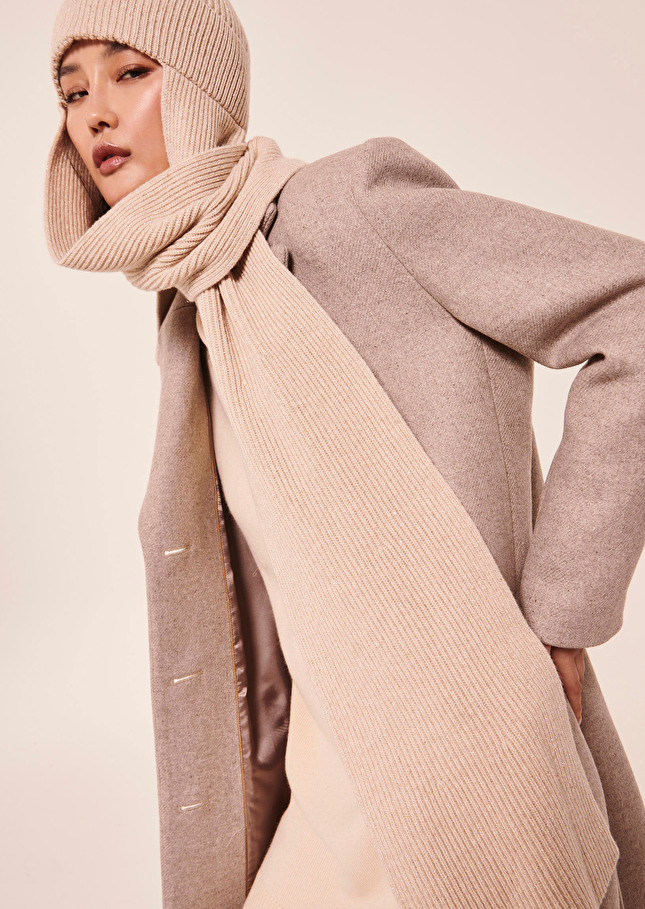 Bonnet Azharbeige en laine