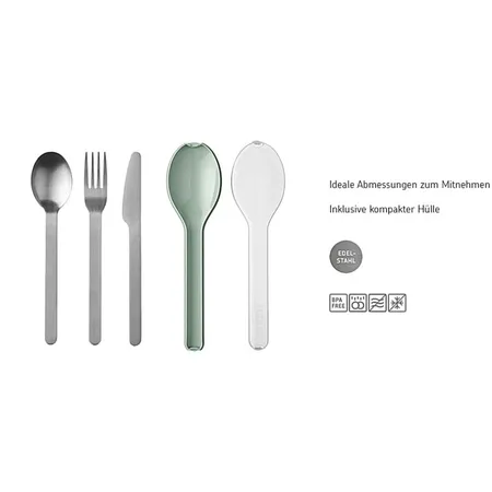 Mepal Besteck-Set Ellipse 3-teilig - Vivid mauve