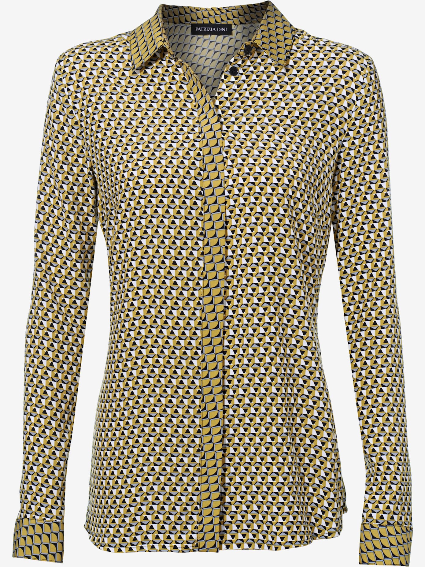 Chemisier look graphique, aspect patchwork