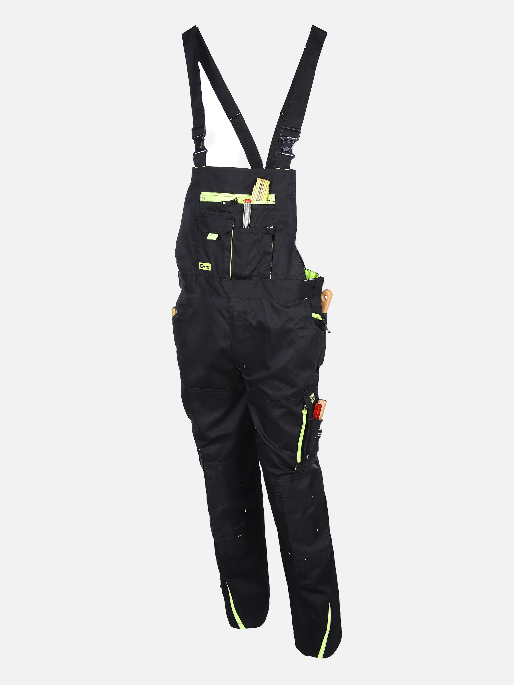 Herren Latz-Arbeitshose mit Neondetails