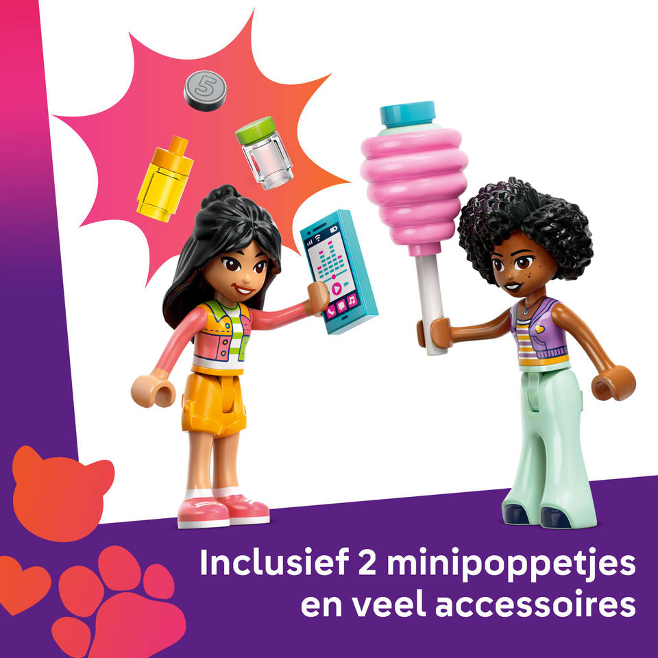LEGO Friends suikerspinkraam en scooter 42643