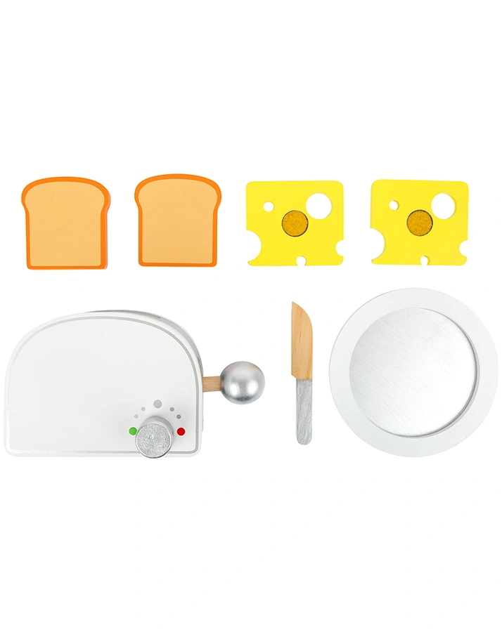 Kinderküchen-Zubehör FRÜHSTÜCK 7-teilig aus Holz