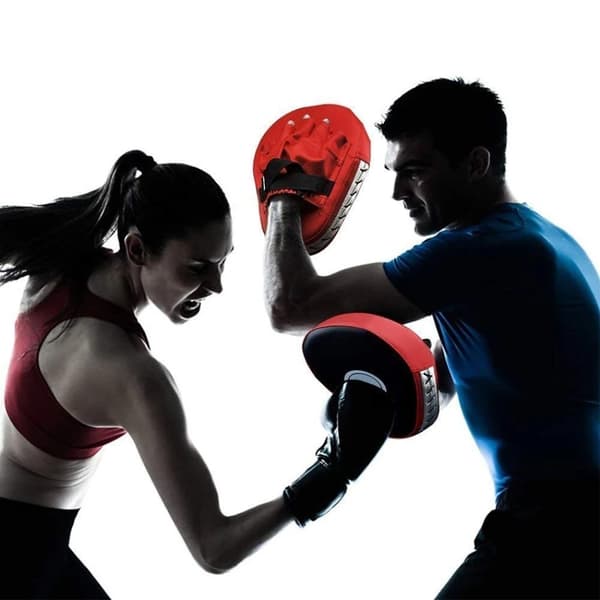 WOSWEIR 2stk Boksing Karate Taekwondo Muay Thai Mitsar Utstyr Midsar Pads