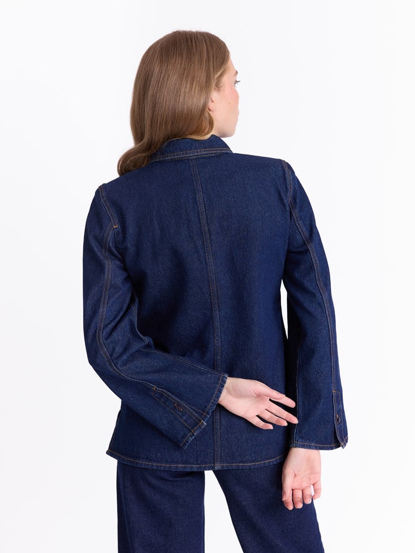 Estelle denim skjorte Dark Denim