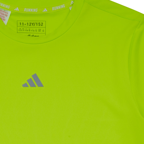 adidas Performance - RUN 3S TEE - Vert / Argenté