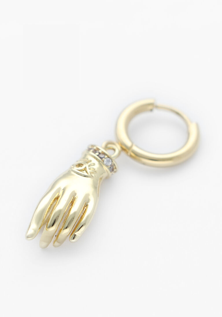 goudkleurig bonnie studios bedels hand pendant